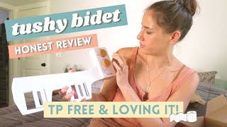 TUSHY Bidet Review HONEST amp UNSPONSORED Unboxing Installation Tips amp Reaction [upl. by Ynattir218]