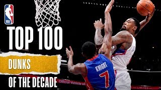 NBAs Top 100 Dunks Of The Decade [upl. by Desirea893]