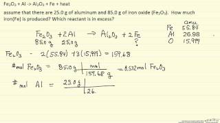 Calculate Mass of Product Formed Example [upl. by Nesiaj]