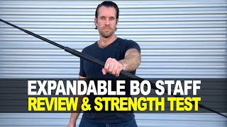 Expandable Bo Staff Review amp Strength Test [upl. by Novelc]