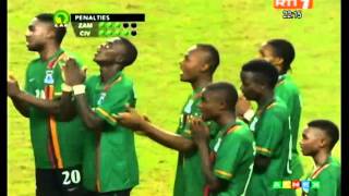 Orange Africa Cup Of Nations 2012  Zambia vs Ivory Coast PenaltyShootout 87 [upl. by Haroppiz508]