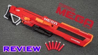 REVIEW Nerf Accustrike MEGA Thunderhawk  Collapsible Barrel [upl. by Ernie]