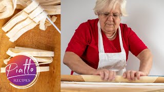 How to Make Homemade Pasta Without Machine  Italian Grandma Cooking [upl. by Graehme]