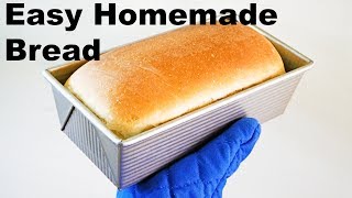 How to make Homemade Bread  EASY Recipe [upl. by Yenattirb]