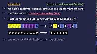 Lossy and Lossless RLE Compression [upl. by Horbal]