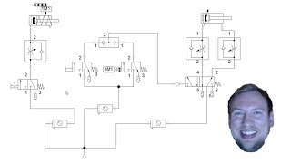 Pneumatics Logic Circuits  FESTO FluidSIM Part 2 [upl. by Illehs]