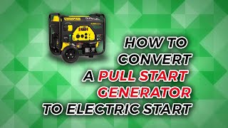 How To Convert a Pull Start Generator to Electric Start [upl. by Harras781]