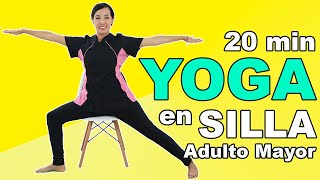 20 min de YOGA en SILLA para Adultos Mayores [upl. by Sada]