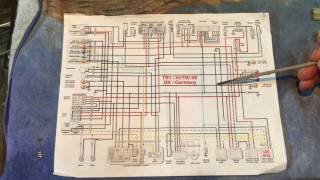 XV750 Virago Motorcycle Wiring Explained [upl. by Aicena]