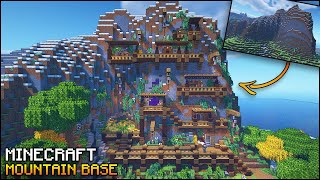 Minecraft Mountain Base with EVERYTHING you NEED to Survive [upl. by Chevy575]