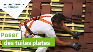 Comment poser des tuiles plates  Leroy Merlin [upl. by Marleah]