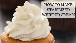 How to Make Stabilized Whipped Cream  Easy Recipe [upl. by Akemal]