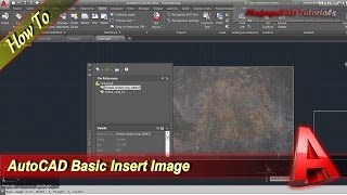 AutoCAD How To Insert Image [upl. by Shelburne]