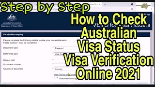 VEVO  Australia Visa Verification   How to Check Australian Visa Status online VEVOCheck [upl. by Brade113]