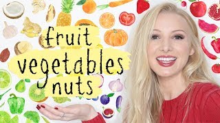 Learn Names of Fruit Vegetables amp Nuts Vocabulary  Pronunciation British English Lesson [upl. by Weinreb]