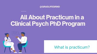 What is Practicum  Clinical Psychologist Training [upl. by Karim]