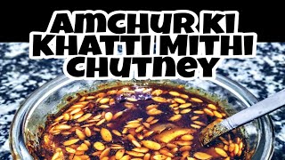 Amchur ki Khatti Mithi Chutney Recipe  अमचूर पाउडर की खट्टी मीठी चटनी  Sehbas kitchen [upl. by Shawnee638]