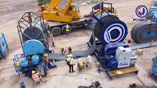 Conveyor belt Replacement work by Coiler Winder at Heidelberg cement [upl. by Eselehs716]