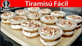 TIRAMISU FACIL  VickyRecetaFacil [upl. by Selegna]