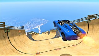 Halfpipe Destroyer Mega Ramp  GTA 5 Online [upl. by Ilac154]