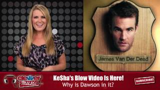 Keha Premieres quotBlowquot With James Van Der Beek [upl. by Yemorej]