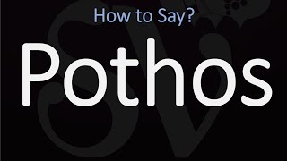 How to Pronounce Pothos CORRECTLY [upl. by Olnay]