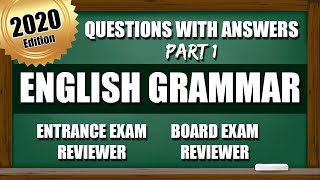 Entrance Exam Reviewer 2020  Common Questions with Answer in English Grammar  PART 1 [upl. by Einnil]