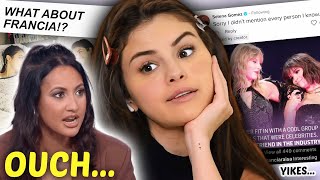 SELENA GOMEZ DONE WITH FRANCIA RAISA… [upl. by Idid]