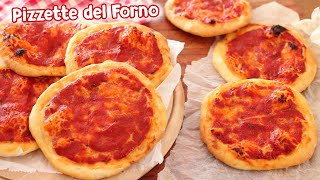 PIZZETTE ROSSE del FORNO Fatte in Casa  Ricetta Facile [upl. by Elleved214]