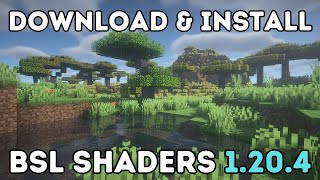 How To Download amp Install BSL Shaders In Minecraft 1204 [upl. by Ynnos718]