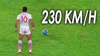 10 Disparos Más Potentes Del Fútbol ● Most Powerful Shots in Football [upl. by Leta]