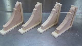 DIY Corbels  Farmhouse Shelf Corbels [upl. by Graniah]