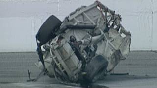 Geoff Bodine NASCAR Craftsman Truck Series Crash  NASCAR [upl. by Fritzsche279]