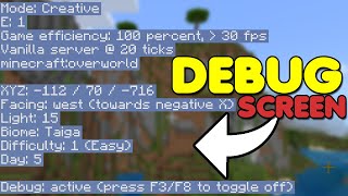 HOW TO GET a DEBUG SCREEN For MINECRAFT BEDROCK [upl. by Nickola]