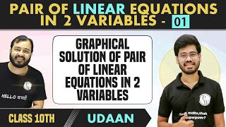 Pair of Linear Equations in 2 Variables 01  Graphs  Number of Solutions  Class 10  NCERT [upl. by Nospmas]