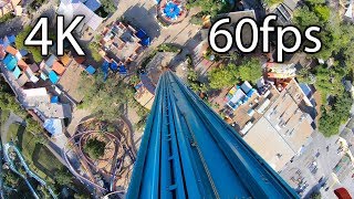 Falcons Fury onride 4K POV 60fps Busch Gardens Tampa [upl. by Oisorbma]