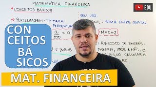 Conceitos Básicos  Matemática Financeira 1 [upl. by Enelrihs]