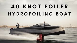 FOILER  Hydrofoil Boat for Speeds up to 40 Knots [upl. by Kiki]