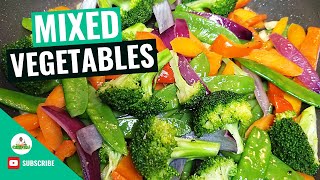 Sauteed Vegetables  Sautéed Mixed Vegetables  How to make Sauteed Vegetables Recipe [upl. by Trotta872]