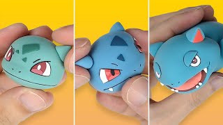 Pokémon Figures Making  Bulbasaur lineIvysaur Venusaur  Clay Art [upl. by Norine486]