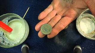 Metal Detecting Hack How To Clean or ruin Copper Coins [upl. by Phillipp]