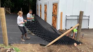 Lighthoof Barn Makeover  Episode 4 Installation of Mud Management Panels [upl. by Maximo]