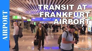 TRANSIT WALK AT FRANKFURT Airport FRA Terminal 1  Connection Flight Transfer Arriving amp Departing [upl. by Vareck]