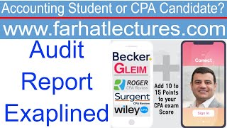 Audit Report Format  Unmodified Opinion  Audit Report  Auditing Course  CPA Exam AUD [upl. by Secundas]