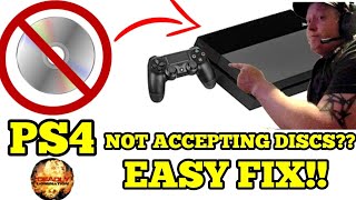 PS4 WONT ACCEPT DISCS  EASY FIX [upl. by Nitsu]