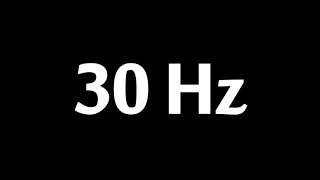 30 Hz Test Tone 1 Hour [upl. by Mohorva210]