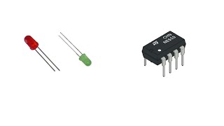 Faire clignoter 2 leds en alternance NE555 1 [upl. by Russo]