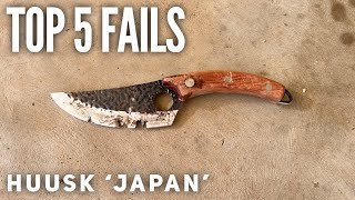 TOP 5 HUUSK Knife FAILS [upl. by Solly]