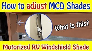 How to adjust MCD Shades  Windshield Motorized Shade [upl. by Faxen978]