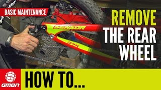 How To Remove The Rear Wheel On Your Mountain Bike  Basic MTB Maintenance [upl. by Niltak]